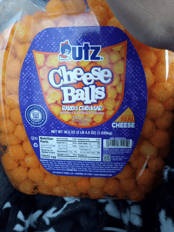 Utz Baked Cheddar Cheese Balls