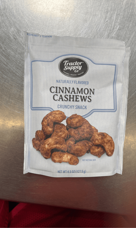 Tractor Supply Co Cinnamon Cashews Crunchy Snack