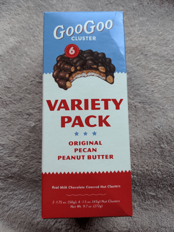 Googoo Cluster Variety Pack Original Pecan Peanut Butter