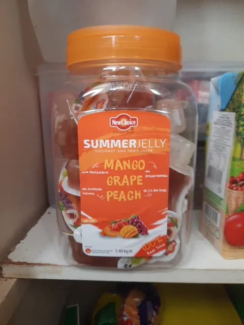 New Choice Summer Jelly Coconut And Fruit Juice Mango Grape Peach