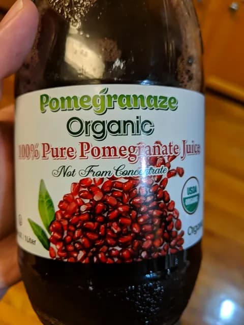 Pomegranaze Organic 100% Pure Pomegranate Juice