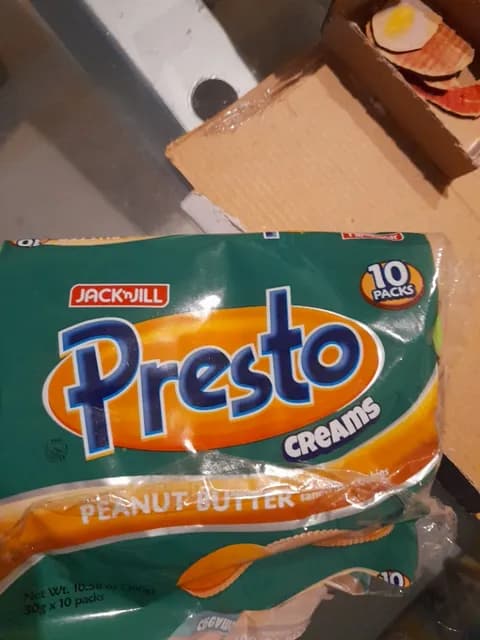 Jack'Njill Presto Creams Peanut Butter Sandwich Cookies