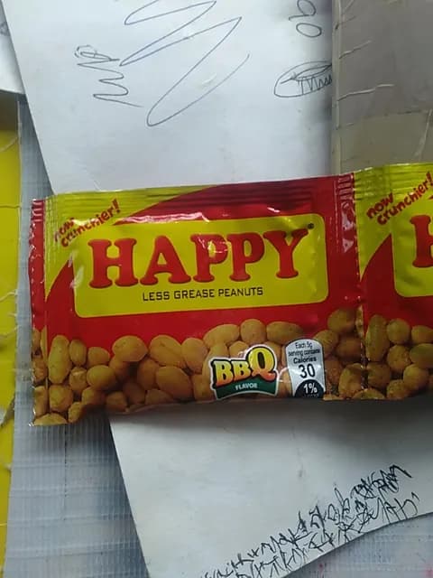 Happy Bbq Flavor Less Grease Peanuts
