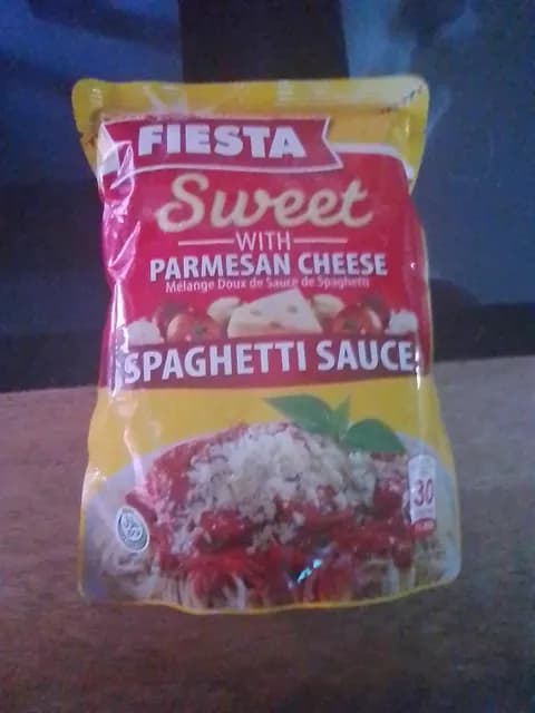 Fiesta Sweet Spaghetti Sauce With Parmesan Cheese