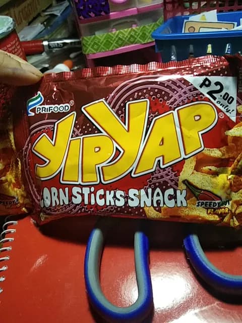 Prifood Yipyap Corn Sticks Snack, Speedy Hot Flavor