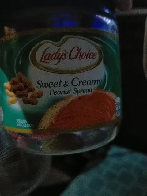 Lady'S Choice Sweet & Creamy Peanut Spread