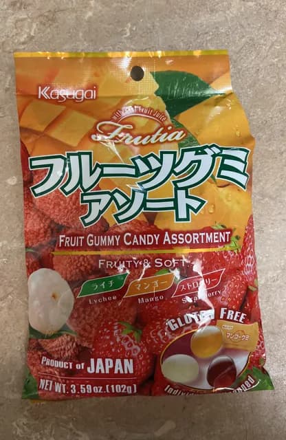 Kasugai Frutia Fruit Gummy Candy Assortment
