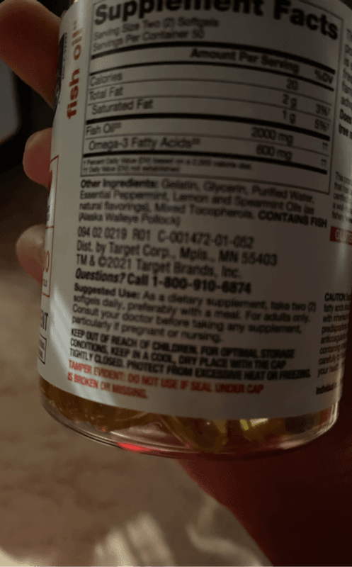 Up & Up 100% Wild Alaskan Fish Oil 1, 100 Softgels