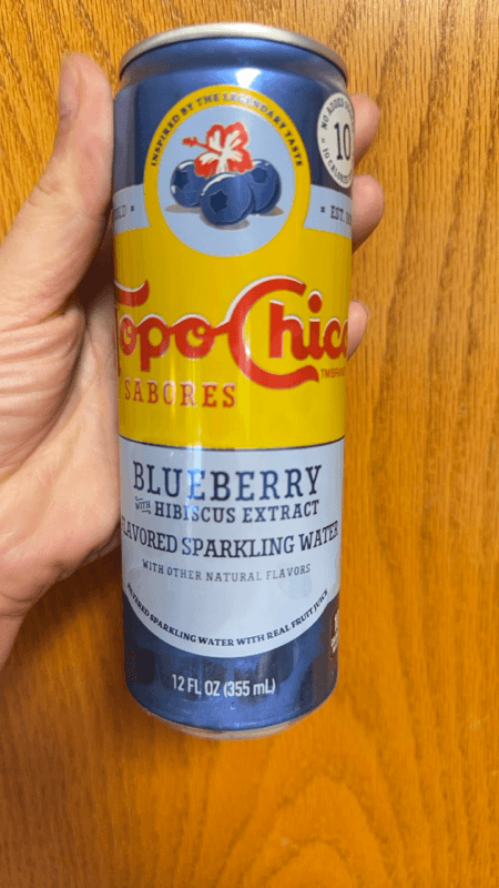 Topo Chico Blueberry Hibiscus Extract Flavored Sparkling Water