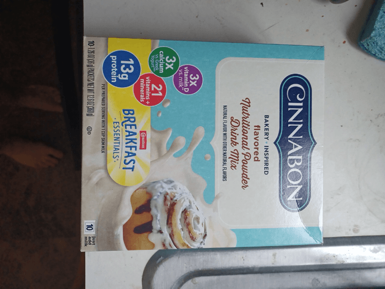 Carnation Breakfast Essentials Cinnabon Bakery Inspired Flavored Nutritional Powder Drink Mix