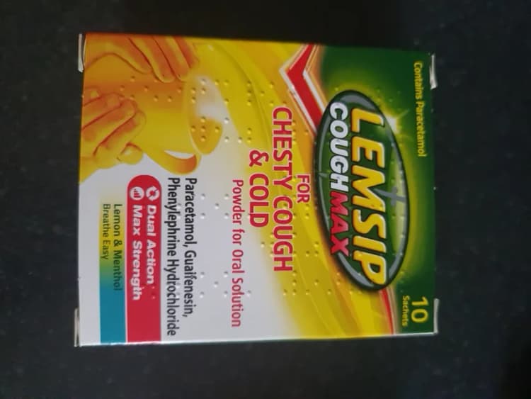 Lemsip Cough Max For Chesty Cough & Cold Lemon & Menthol