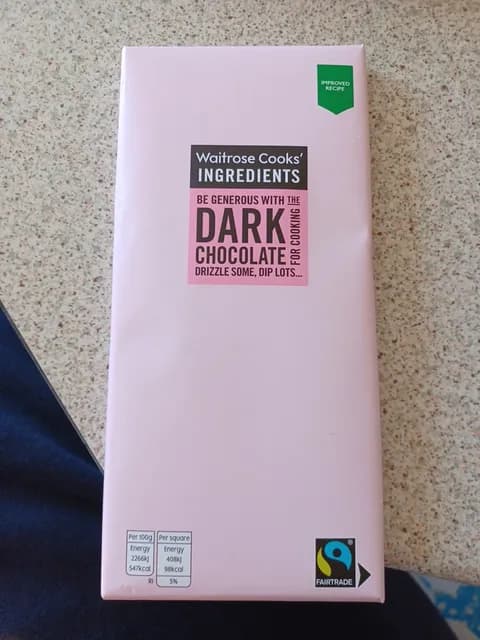 Waitrose Cooks' Ingredients Dark Chocolate