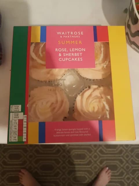 Waitrose & Partners Summer Rose, Lemon & Sherbet Cupcakes