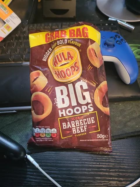 Hula Hoops Big Hoops Iconic Barbecue Beef Flavour