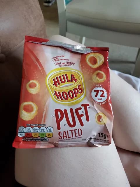Hula Hoops Puft Salted Light And Crispy Puffed Hoops
