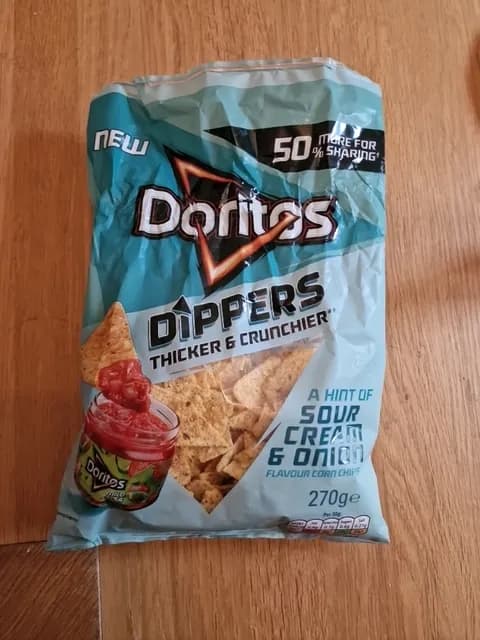 Doritos Dippers Hint Of Sour Cream & Onion Flavour Corn Chips