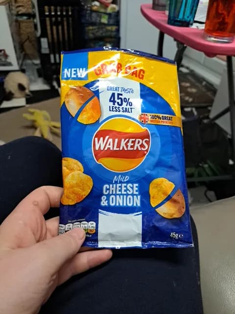 Walkers Grab Bag Mild Cheese & Onion