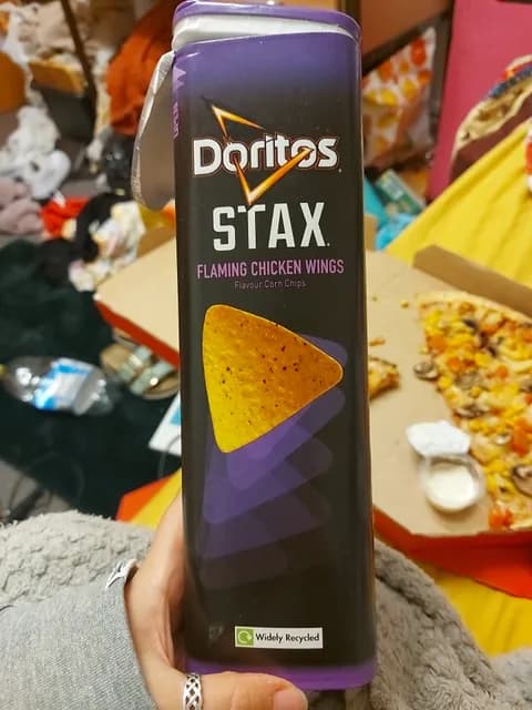 Doritos Stax Flaming Chicken Wings Flavour Corn Chips