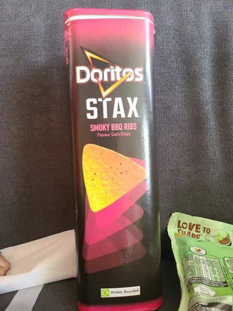 Doritos Stax Smokey Bbq Ribs Flavor Corn Chips