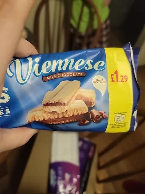 Viennese Biscuits Sandwiched With Milk Chocolate