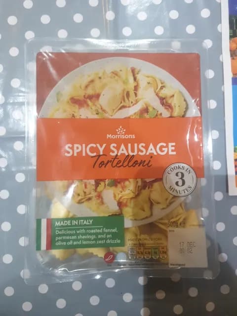 Morrisons Spicy Sausage Tortelloni