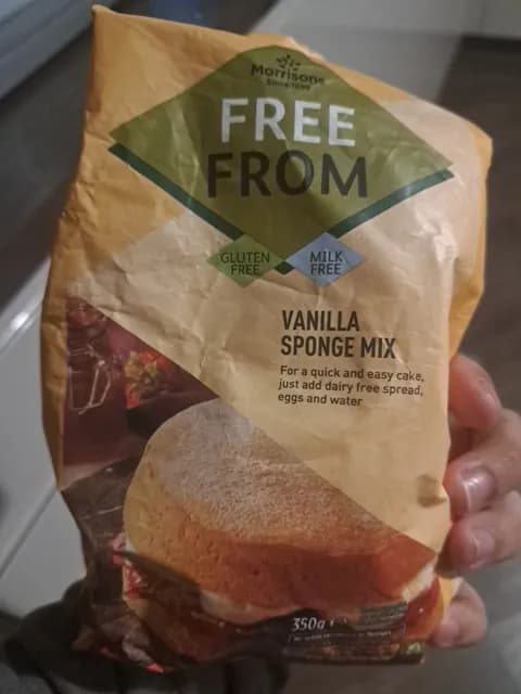 Morrisons Free From Vanilla Sponge Mix