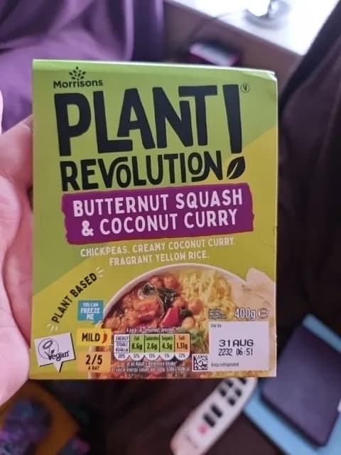 Morrisons Plant Revolution Butternut Squash & Coconut Curry