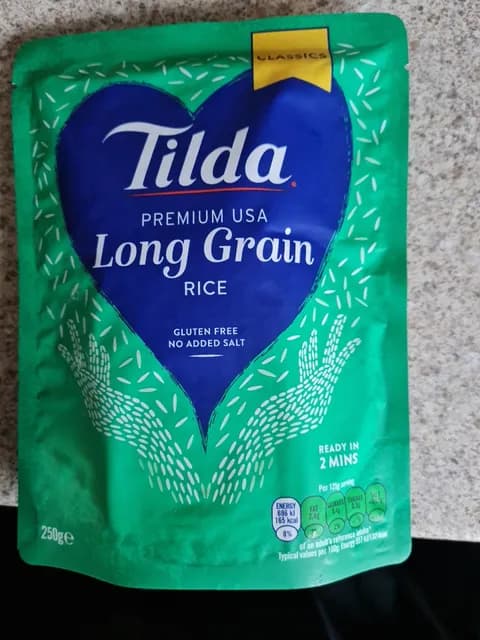 Tilda Premium Usa Long Grain Rice Classics