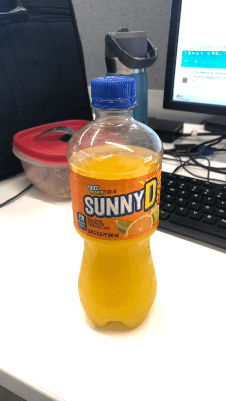 Sunny D Vitamin C Orange Flavored