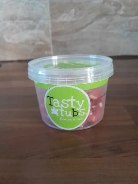 Tasty Tubs Rhubarb And Custard Flavoured Tubes