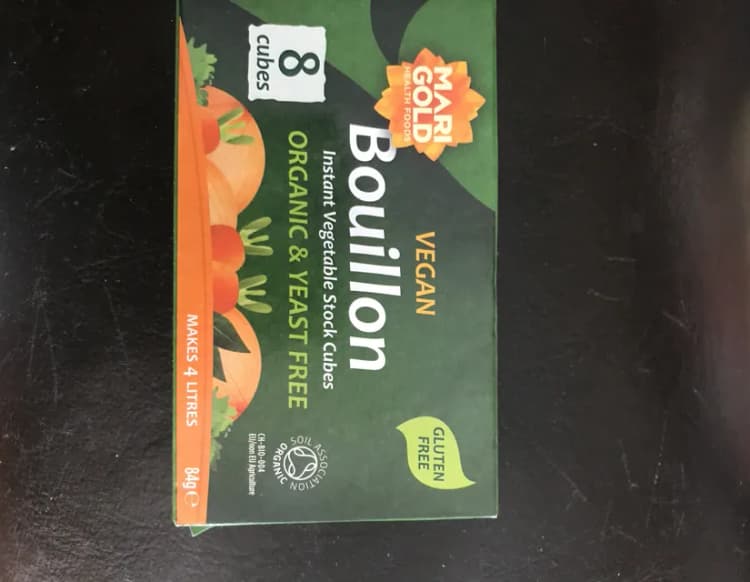 Marigold Vegan Bouillon Instant Vegetable Stock Cubes Organic & Yeast Free