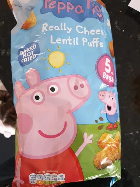 Peppa Pig Really Cheesy Lentil Puffs