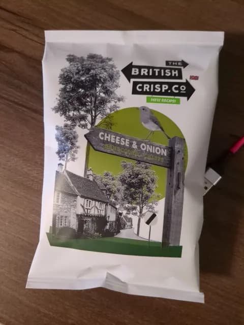 The British Crisp Co Cheese & Onion Hand Cooked Crisps