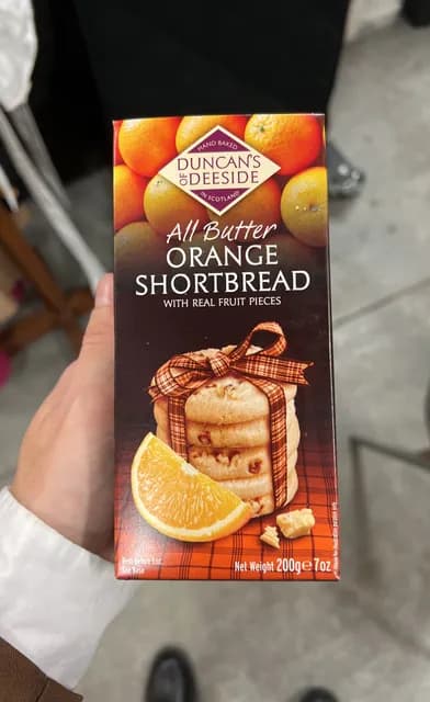 Duncan'S Of Deeside All Butter Orange Shortbread With Real Fruit
