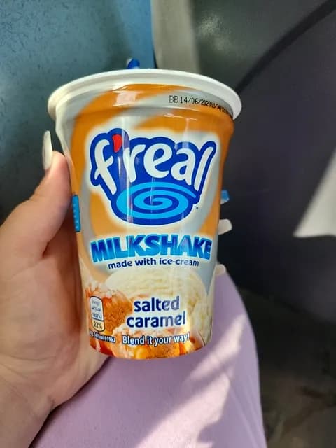 F'Real Salted Caramel Milkshake Made With Ice-Cream
