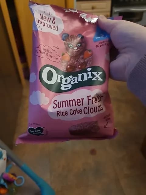 Organix Summer Fruits Rice Cake Cloud