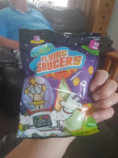Crazy Candy Factory Flying Saucers