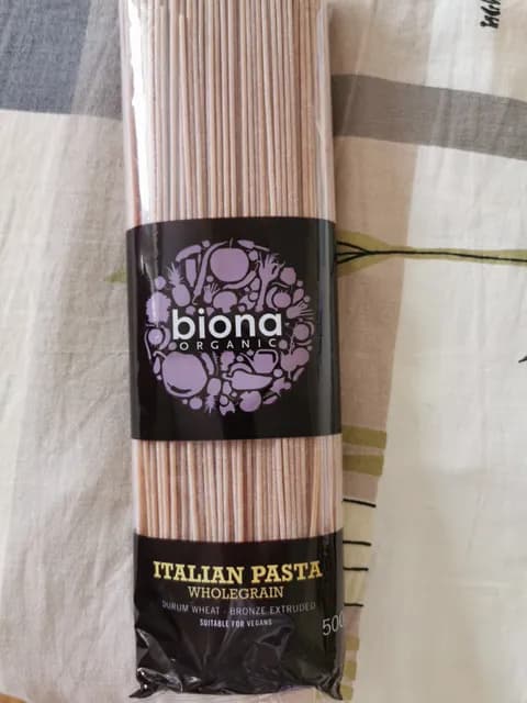 Biona Organic Wholegrain Italian Pasta