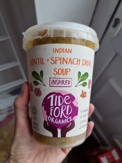 Tideford Organics Indian + Spinach Dhal Soup