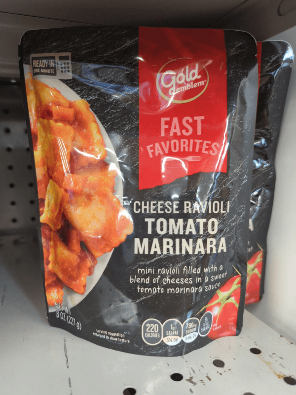 Gold Emblem Fast Favorites Cheese Ravioli Tomato Marinara