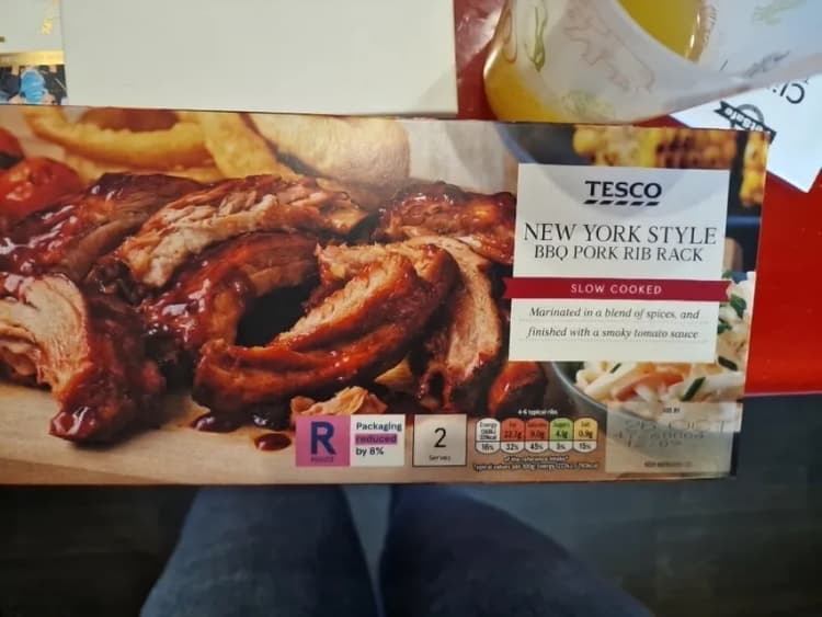 Tesco New York Style Slow Cooked Bbq Pork Rib Rack