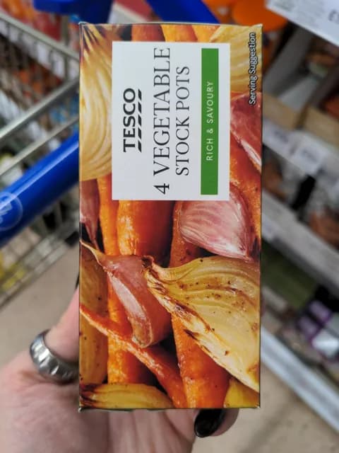 Tesco 4 Vegetable Stock Pots