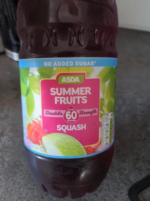Asda Summer Double Strength Fruits Squash