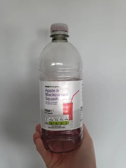 Asda Smart Price Apple & Blackcurrant Squash