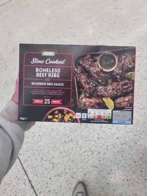 Asda Slow Cooked Boneless Beef Ribs With Bourbon Bbq Sauce