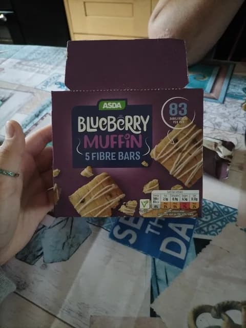 Asda Blueberry Muffin 5 Fibre Bars