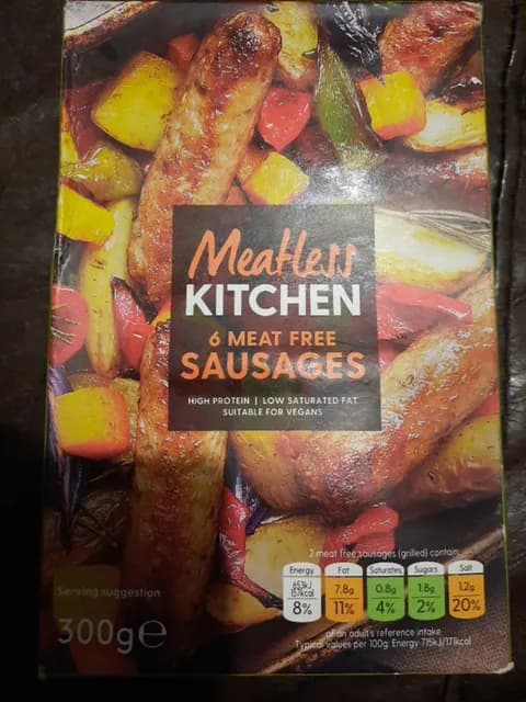 Meatless Kitchen 6 Meat Free Sausages