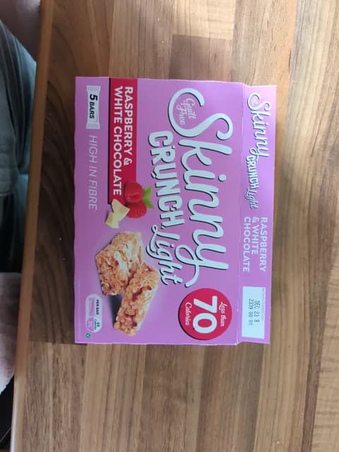 Skinny Crunch Light Raspberry & White Chocolate Bars