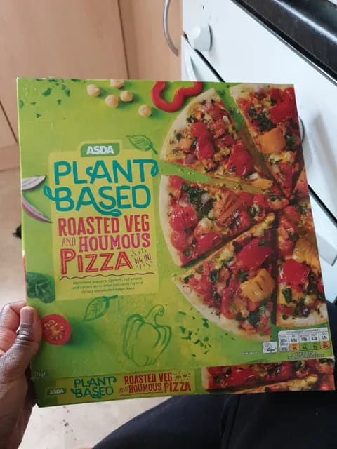 Asda Plant Based Roasted Veg And Houmous Pizza