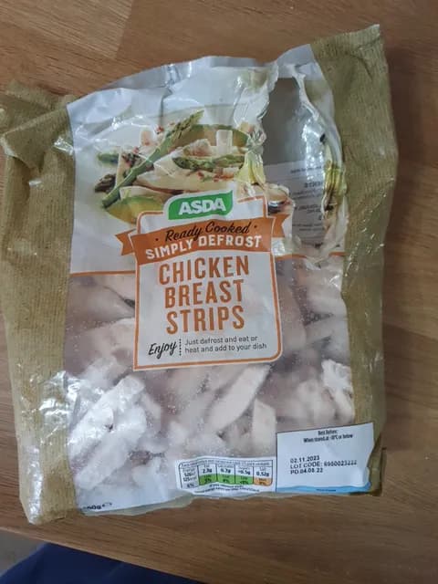 Asda Ready Cooked Chicken Breast Strips